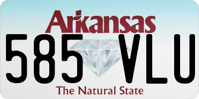 AR license plate 585VLU