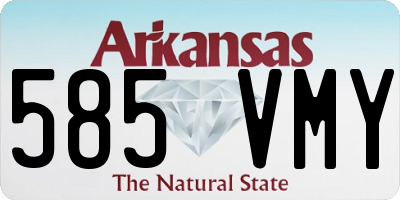 AR license plate 585VMY