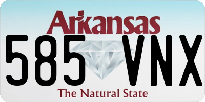 AR license plate 585VNX