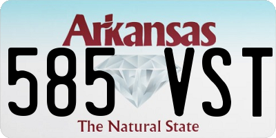 AR license plate 585VST