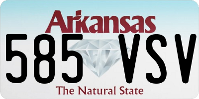 AR license plate 585VSV