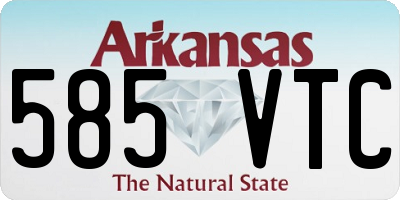 AR license plate 585VTC