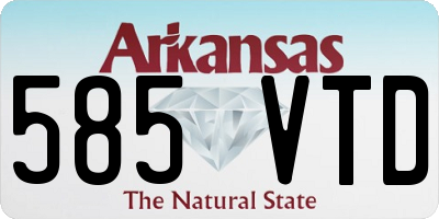 AR license plate 585VTD