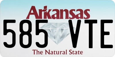 AR license plate 585VTE