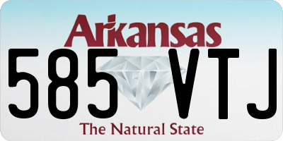 AR license plate 585VTJ