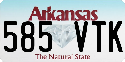 AR license plate 585VTK