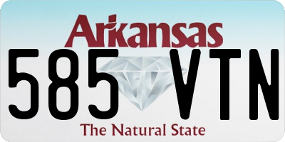AR license plate 585VTN