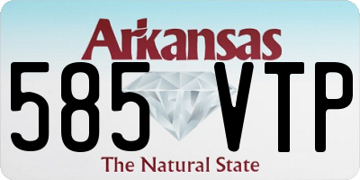 AR license plate 585VTP