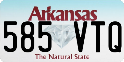 AR license plate 585VTQ