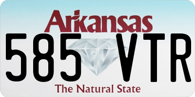 AR license plate 585VTR