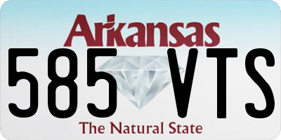 AR license plate 585VTS