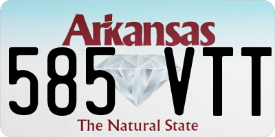 AR license plate 585VTT