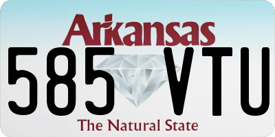 AR license plate 585VTU