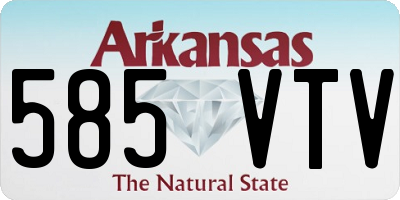 AR license plate 585VTV