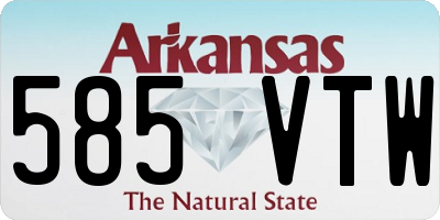 AR license plate 585VTW