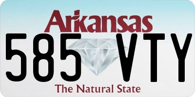AR license plate 585VTY