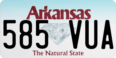 AR license plate 585VUA