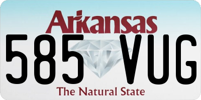 AR license plate 585VUG