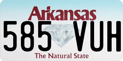 AR license plate 585VUH