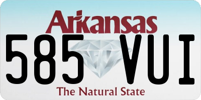 AR license plate 585VUI