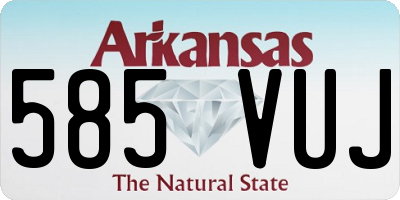 AR license plate 585VUJ