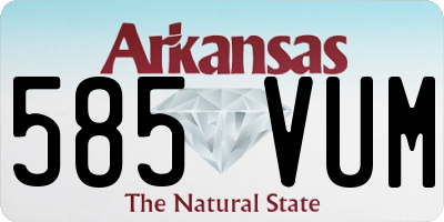 AR license plate 585VUM