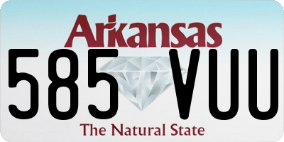 AR license plate 585VUU