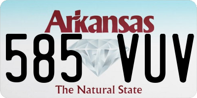 AR license plate 585VUV