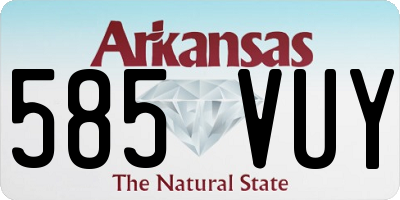 AR license plate 585VUY