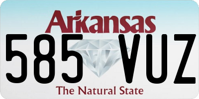AR license plate 585VUZ