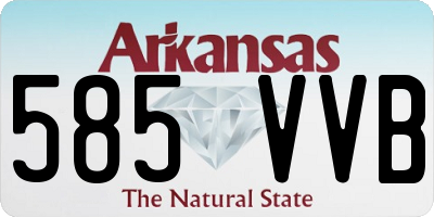 AR license plate 585VVB