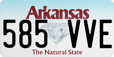 AR license plate 585VVE