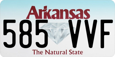 AR license plate 585VVF