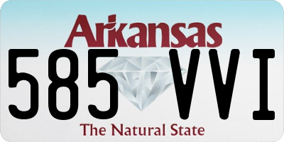 AR license plate 585VVI