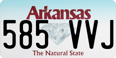 AR license plate 585VVJ