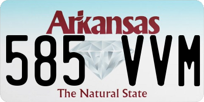 AR license plate 585VVM