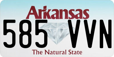 AR license plate 585VVN