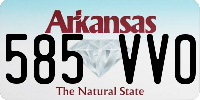 AR license plate 585VVO