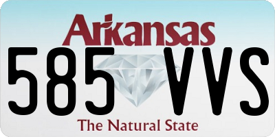AR license plate 585VVS