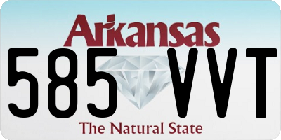 AR license plate 585VVT