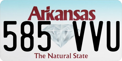 AR license plate 585VVU