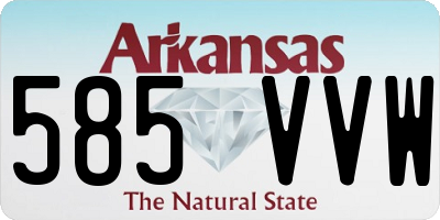 AR license plate 585VVW