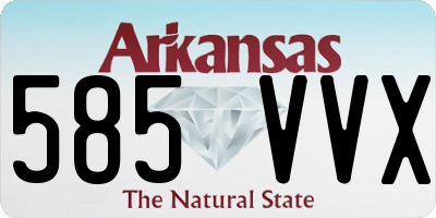 AR license plate 585VVX