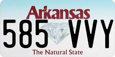 AR license plate 585VVY