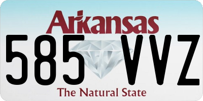 AR license plate 585VVZ