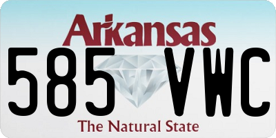 AR license plate 585VWC