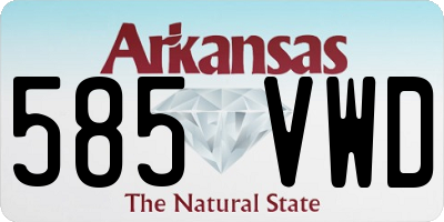 AR license plate 585VWD
