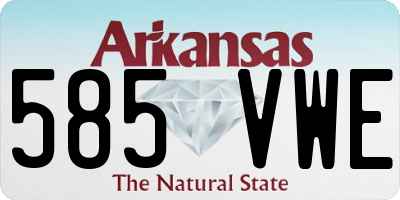 AR license plate 585VWE