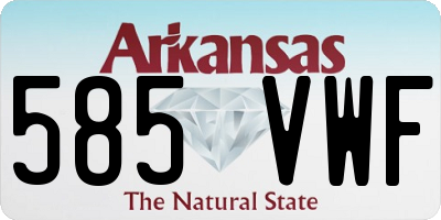 AR license plate 585VWF