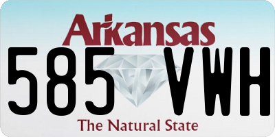 AR license plate 585VWH